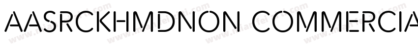 AaSRCKHMDNon commercialUse字体转换